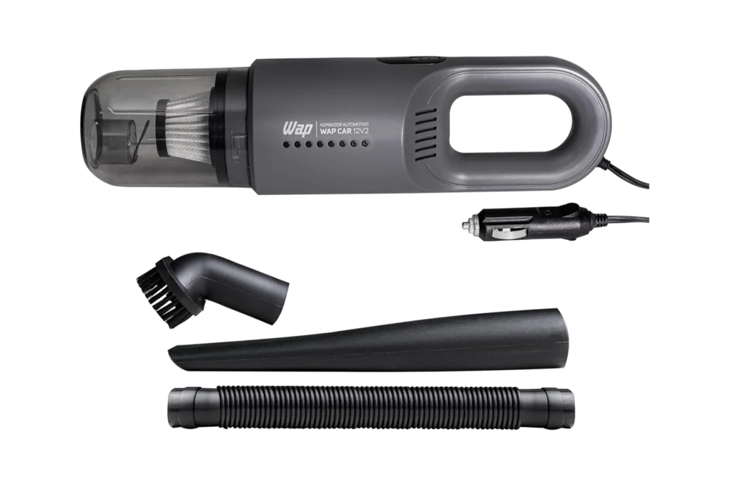 WAP Aspirador de Pó Automotivo CAR 12V2, Portátil, 420ml, com Recipiente Removível e Filtro Lavável, 180W 12VDC