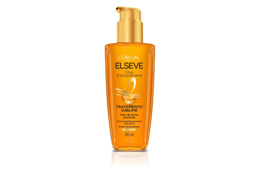 ELSÉVE Óleo Capilar L'Oréal Paris Elseve Óleo Extraordinário 100Ml - Leave In Anti Frizz Protetor Térmico Tratamento Reconstrutor Para Todos Os Tipos De Cabelo