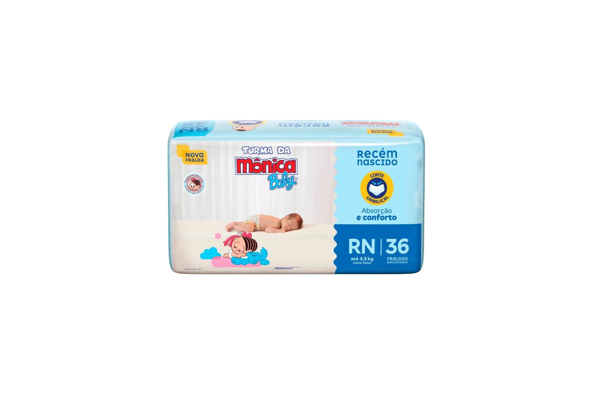 Fralda Turma da Mônica Baby Jumbo RN