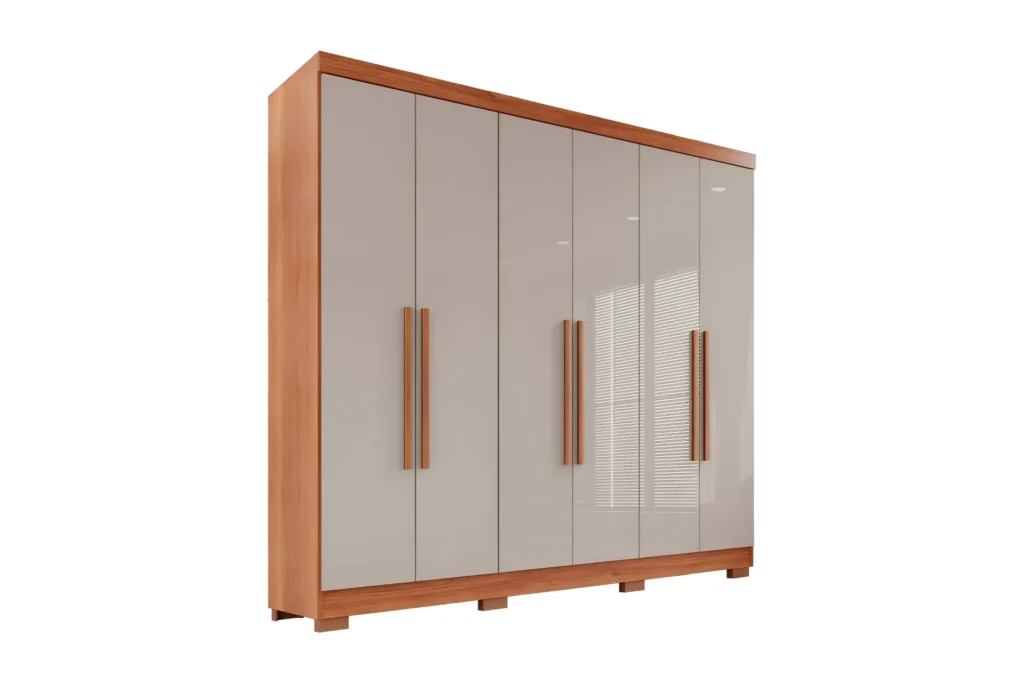 Guarda-roupa Casal 6 Portas 2 Gavetas França Wt