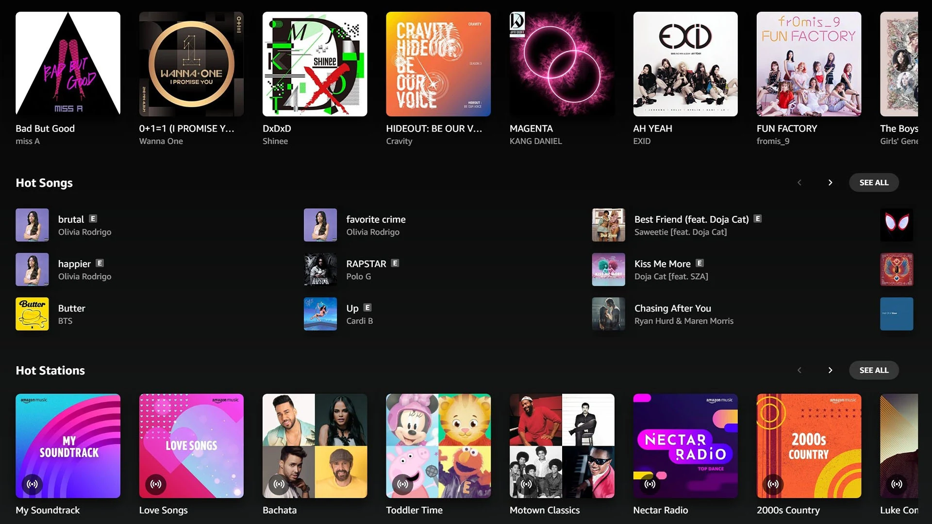 Mais recomendados - amazon music3