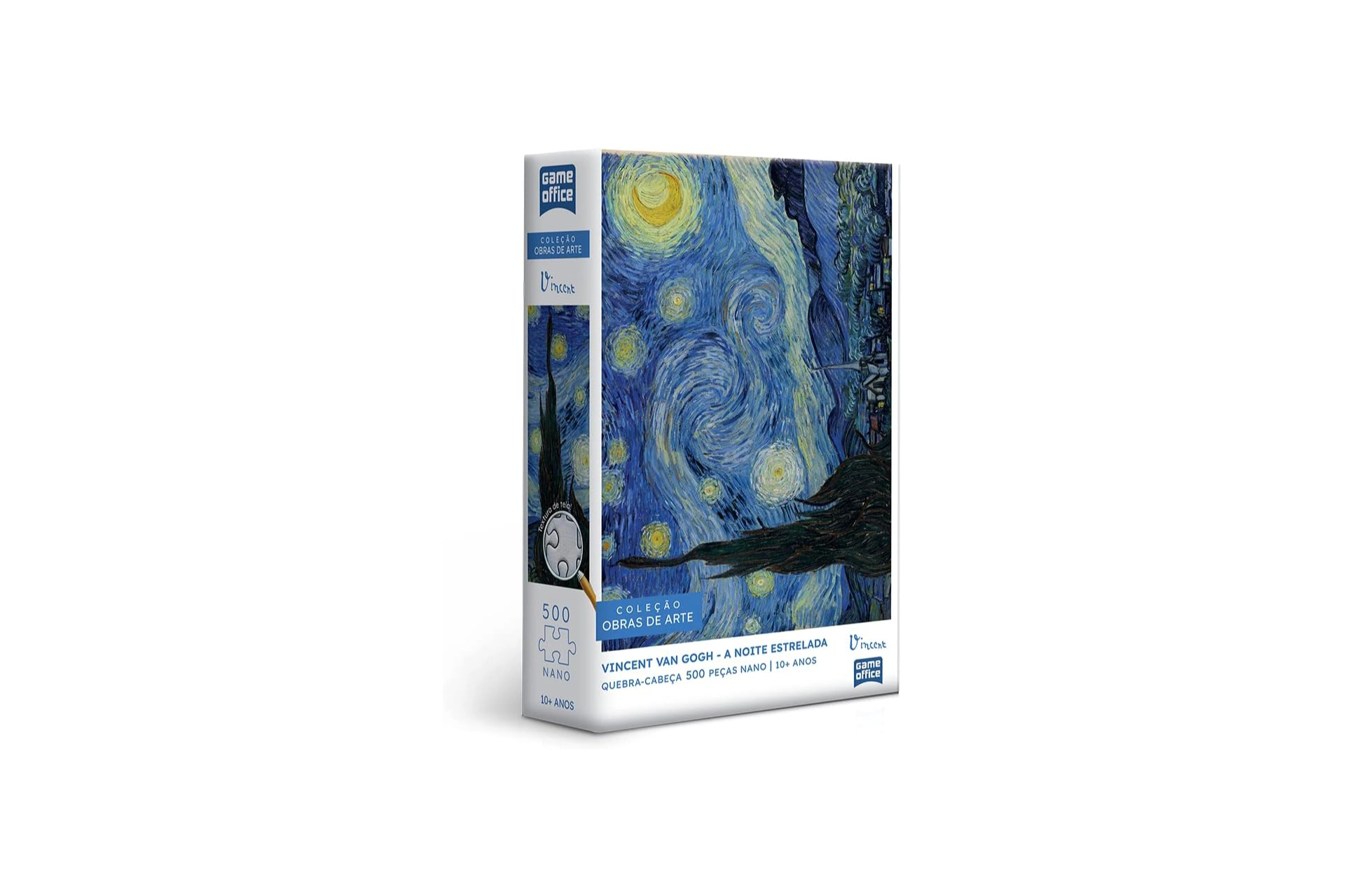 Quebra-cabeça: Vincent Van Gogh: A Noite Estrelada - 500 peças nano - Game Office